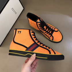 Gucci Shoes Tennis 1977 series high-top sneakers for Men and Women orange sizes 35-46 #99900736