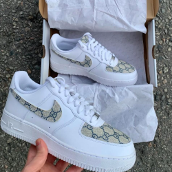 Nike x Gucci Mens/Women Sneakers AF1s GGleather #999931546