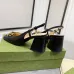 Gucci 2022 Sandals summer new chain sandals square toe retro chunky heel single shoes one word buckle Mary Jane women's shoes #99921470