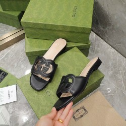 Brand G Leather Slides for Women #B35450