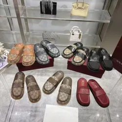 Gucci Women's Double G with GG Mules Gucci Slippers #B53170