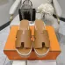 Hermes sandals for Women Heels 7cm Khaki #B38725