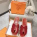 Hermes sandals for Women Heels 7cm Red #B38723