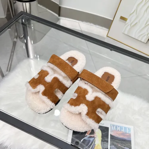 Hermès classic wool slippers #B58882
