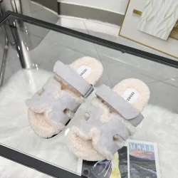 Hermès classic wool slippers #B58886