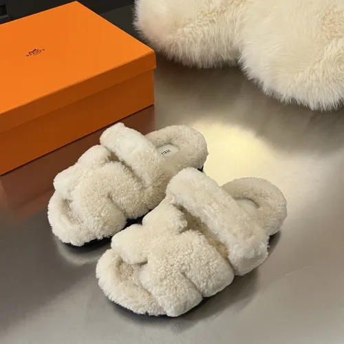 Hermès classic wool slippers #B58887