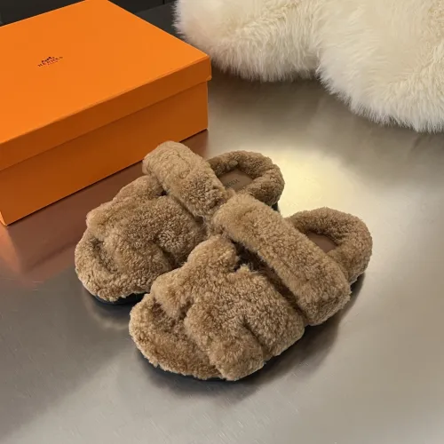 Hermès classic wool slippers #B58888