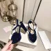 Jimmy Choo Shoes Nappa Leather Platform Sandals Dark Blue #B48709