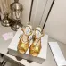 Jimmy Choo Shoes Nappa Leather Platform Sandals Golden #B48708