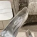 Jimmy Choo Shoes Orb Pump 50 Metallic Leather Pumps Sliver #B48811