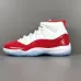 Original Quality AJ 11S Retro White red Air 11 Cherry Men's Casual Walking Sneaker Trainers Basketball Shoes #999930749