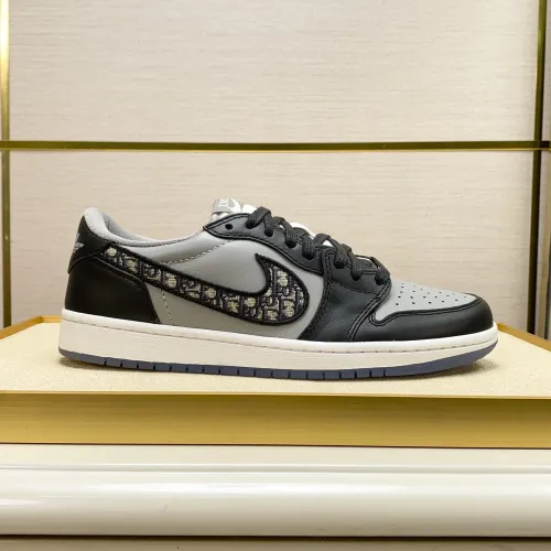 Dior x air jordan 1 low og "grey" aj1 1:1 Qutlity #999929816