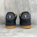 Louis Vuitton Black Leather Low Top Sneakers for Men and Women #B54283