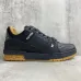 Louis Vuitton Black Leather Low Top Sneakers for Men and Women #B54283