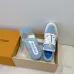 Louis Vuitton Light Blue White Couples Low Top Sneakers #B54287
