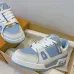 Louis Vuitton Light Blue White Couples Low Top Sneakers #B54287