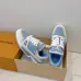 Louis Vuitton Light Blue White Couples Low Top Sneakers #B54287