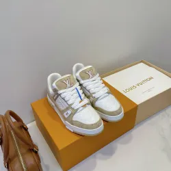 Brand L Monogram Canvas Couples Low Top Sneakers #B54286