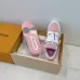 Louis Vuitton Pink and Gray Perforated Leather Sneakers #B54285