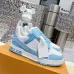 Louis Vuitton Trainer White/Black/Blue/Skyblue/Red #B39235