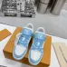 Louis Vuitton Trainer White/Black/Blue/Skyblue/Red #B39235