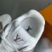 Louis Vuitton White Beige Strap Accent Sneakers #B54289