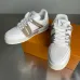 Louis Vuitton White Beige Strap Accent Sneakers #B54289