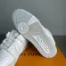 Louis Vuitton White Leather Strap Detail Sneakers #B54288
