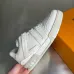 Louis Vuitton White Leather Strap Detail Sneakers #B54288