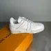 Louis Vuitton White Leather Strap Detail Sneakers #B54288