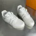 Louis Vuitton White Leather Strap Detail Sneakers #B54288