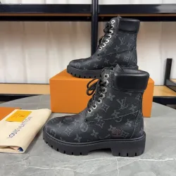 Louis Vuitton x Timberland boots for Louis Vuitton Unisex Shoes 3.5CM #B44130