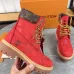 Louis Vuitton x Timberland boots for Louis Vuitton Unisex Shoes 3.5CM #B44131