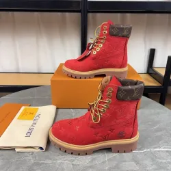 Louis Vuitton x Timberland boots for Louis Vuitton Unisex Shoes 3.5CM #B44131