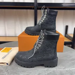 Louis Vuitton x Timberland boots for Louis Vuitton Unisex Shoes 3.5CM #B44132