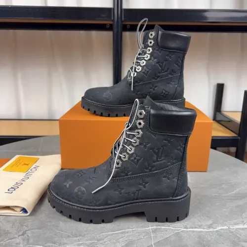 Louis Vuitton x Timberland boots for Louis Vuitton Unisex Shoes 3.5CM #B44132