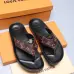 Men Louis Vuitton Slippers Casual Leather flip-flops Double leather high quality outsole wear resistant #99897391