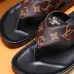 Men Louis Vuitton Slippers Casual Leather flip-flops Double leather high quality outsole wear resistant #99897391