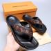 Men Louis Vuitton Slippers Casual Leather flip-flops Double leather high quality outsole wear resistant #99897391