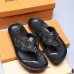 Men Louis Vuitton Slippers Casual Leather flip-flops Double leather high quality outsole wear resistant #99897392