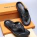 Men Louis Vuitton Slippers Casual Leather flip-flops Double leather high quality outsole wear resistant #99897392