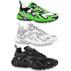 Louis Vuitton Runner Tactic Sneakers Green/White/Black #99924480