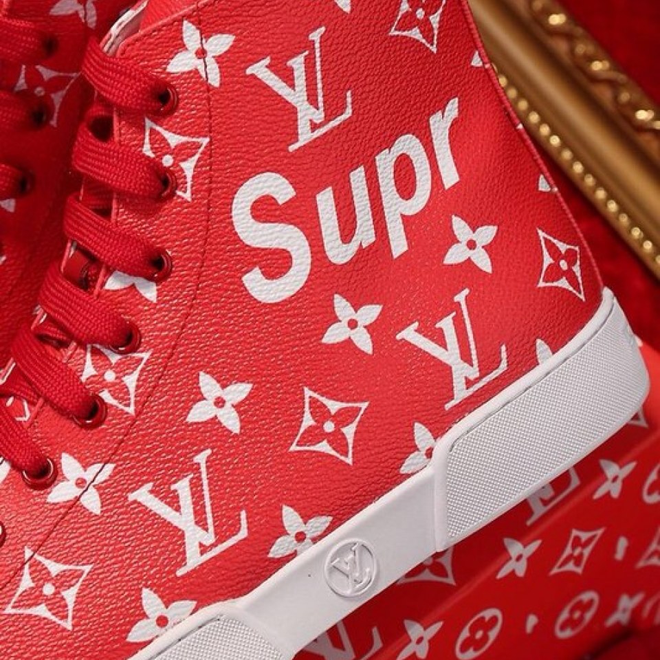 Buy Cheap Men&#39;s Louis Vuitton high Sneakers red #9101032 from mediakits.theygsgroup.com