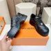 Louis Vuitton Black Sneakers: Patent Leather & Iconic LV Logo, Merging Luxury and Edge Black/White/Brown #B54148