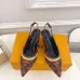 Louis Vuitton Shoes for Women's Louis Vuitton Pumps Chérie Slingback Pumps Black/White #B54129