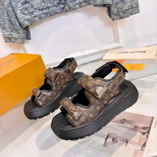 Louis Vuitton Shoes for Women's Louis Vuitton Sandals Heel height:6cm #B60925
