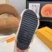Louis Vuitton Cozy Fluffy Slippers with Leather Straps and Brand Embellishments #B54546