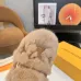Louis Vuitton Cozy Fluffy Slippers with Leather Straps and Brand Embellishments #B54551