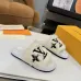 Louis Vuitton Cozy Fluffy Slippers with Leather Straps and Brand Embellishments #B54553