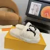 Louis Vuitton Cozy Fluffy Slippers with Leather Straps and Brand Embellishments #B54554